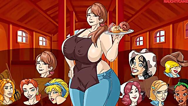 Have fun on the farm with big cock guys, beautiful busty farm girls - Hentai Porn Games