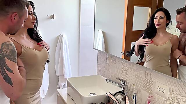 Clea Gaultier gets her big tits and tight pussy woken up with a morning temptation