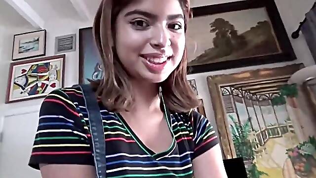 Sharing Petite Spic 18 Years Old Stepsister