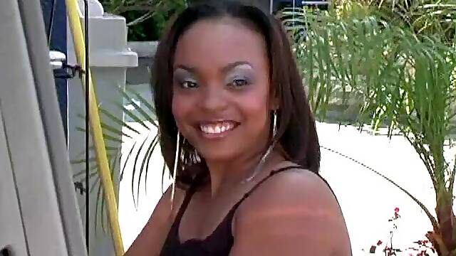 Slamming the tight ass of a horny black slut in a short skirt