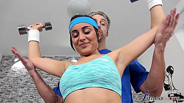 Tiny Sporty Gym Babe Fucks Teacher 1 - Yasmeena