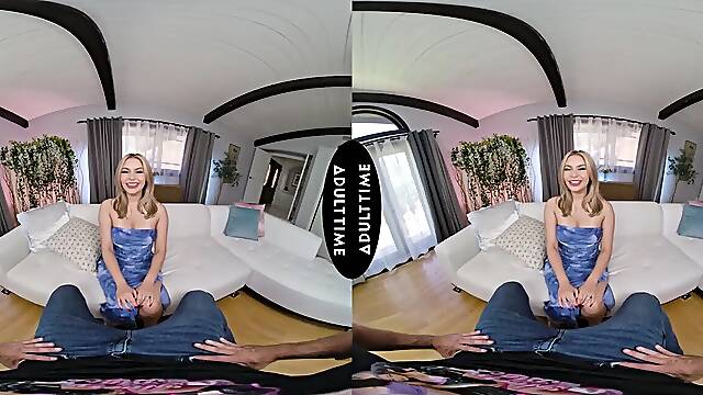 UP CLOSE VR - U Creampie Hawt Breasty Blond Nicole Aria After This babe Savagely Rode Your Rod - POV