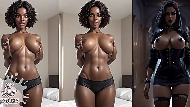 MOST EXCELLENT JOI WITH SEXY BLACK, MULATTO AND DARKSOME SKIN ANGELS!! (EBONY ANGELS ANIMATION COMPILATION) - ASMR JOI