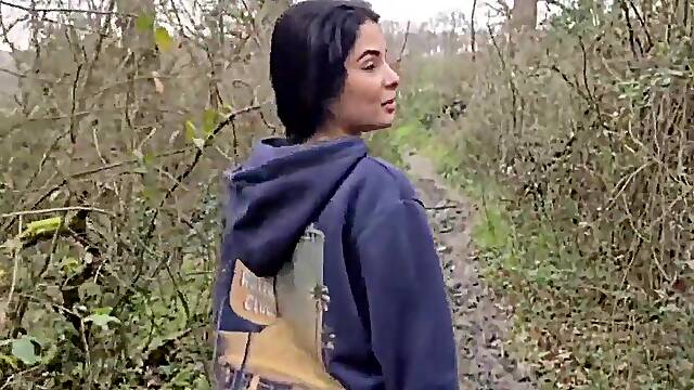 Excited Neighbour Is Willing To Do Everything In The Woods