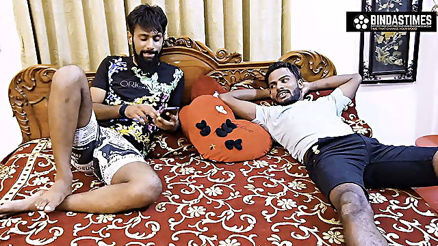 Desi chocolaty Bhabhi Fucks again with Chocolate with Two Boys ( Hindi Audio )