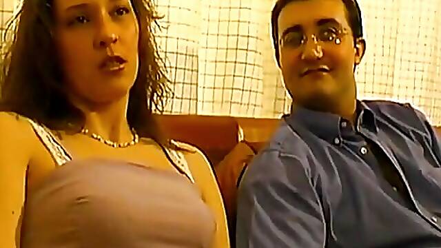 Busty young brunette from Lyon loves deep throat and hard fucking