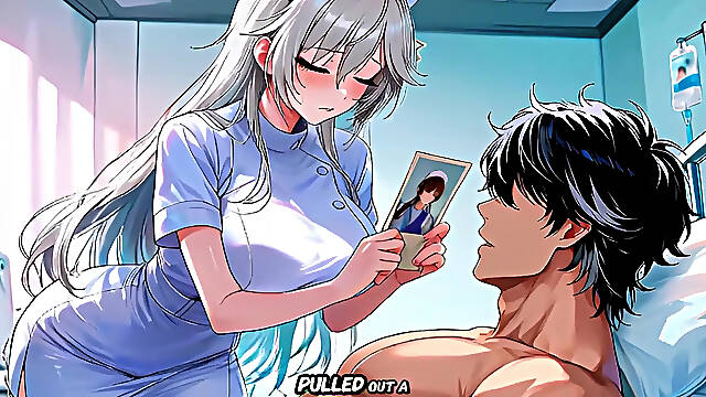 Night Nurse Anya Only Takes His Temperature Then Rides Him to a Hot Creampie - Hentai Uncensored