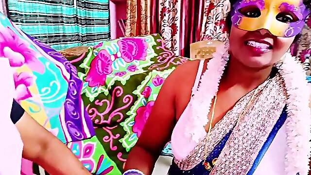 Ultimate Indian threesome with fantastic oral skills. Telugu dirty talk in four languages!