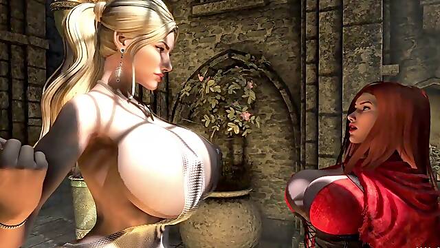 Bosom increase in size - Skyrim Giantess